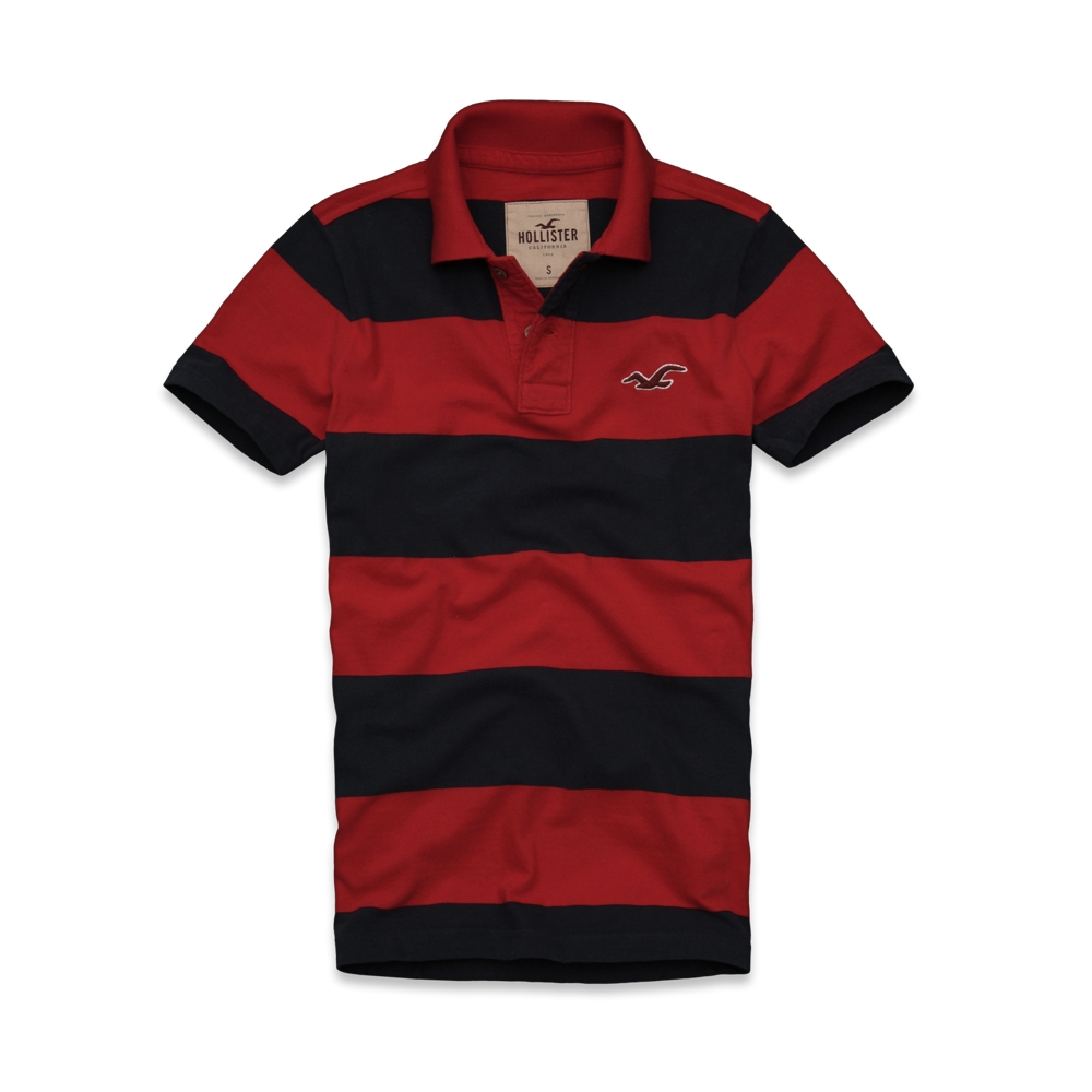   by Abercrombie mens El Pescador Classic Stripe Polo Shirt NWT  