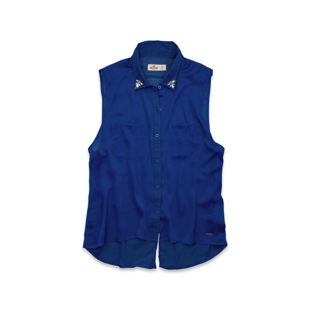 Girls Seal Beach Chiffon Shirt