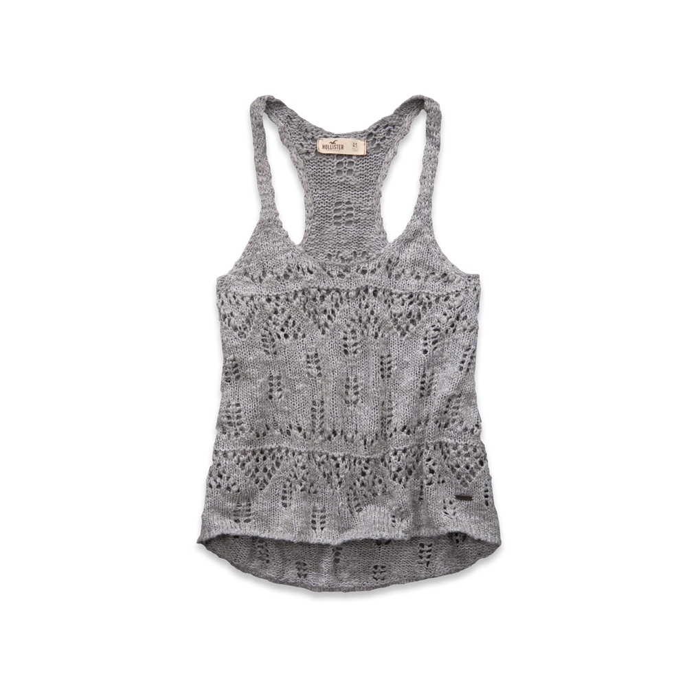 Girls White Point Sweater Tank