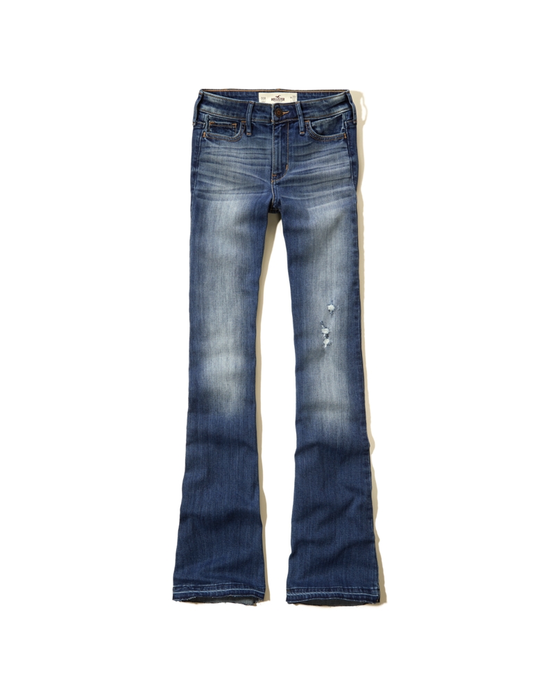 Girls Hollister Matti High Rise Flare Jeans Girls Clearance