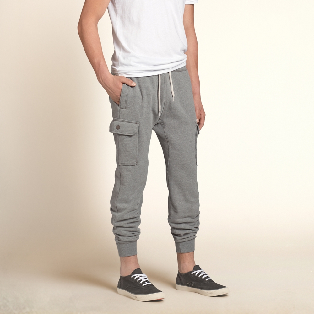 hollister cargo joggers