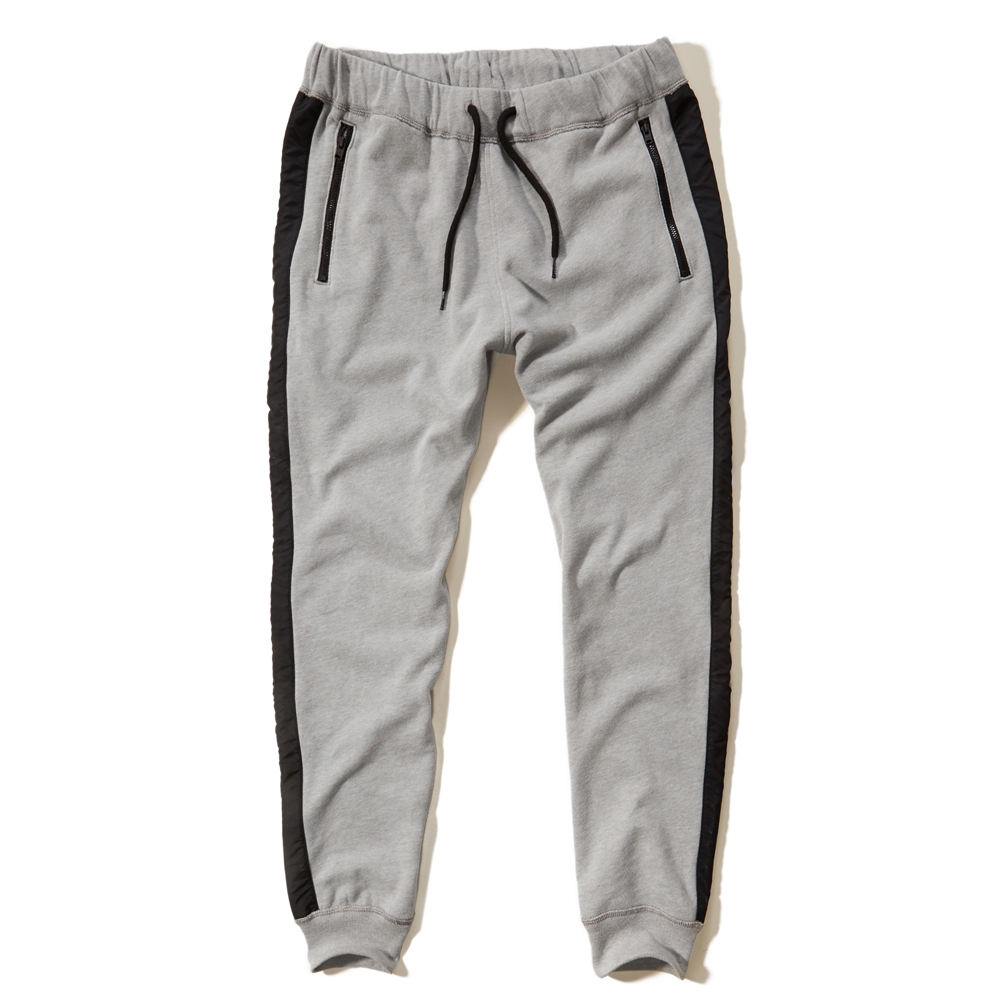 mid rise fleece joggers hollister