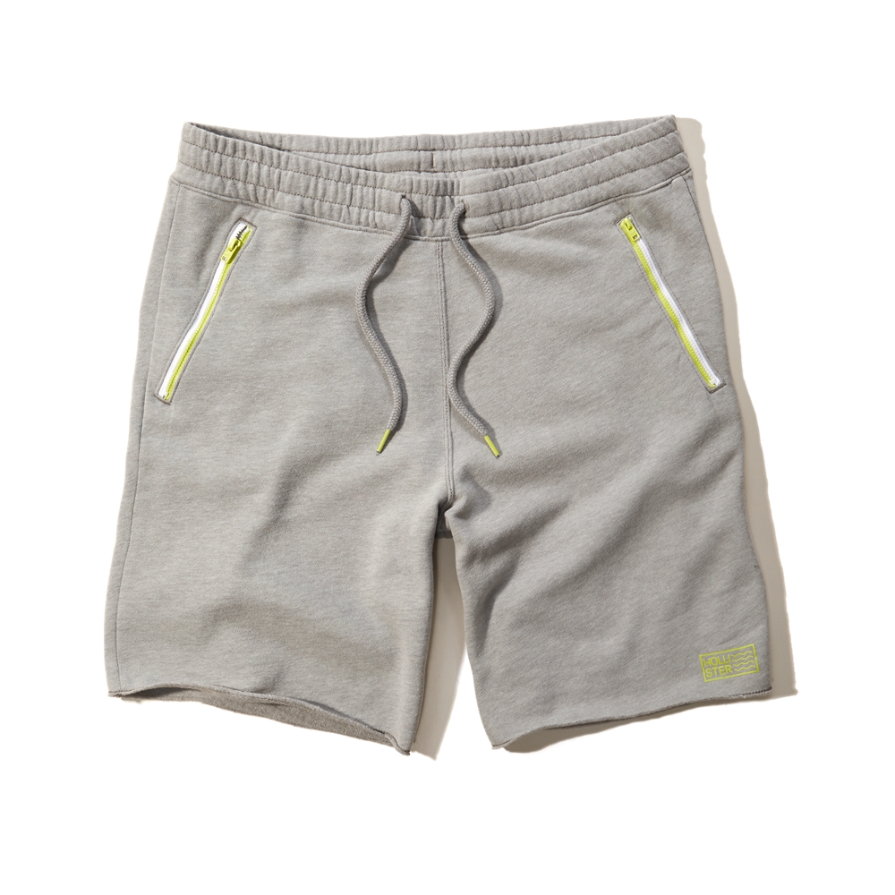 hollister fleece jogger shorts