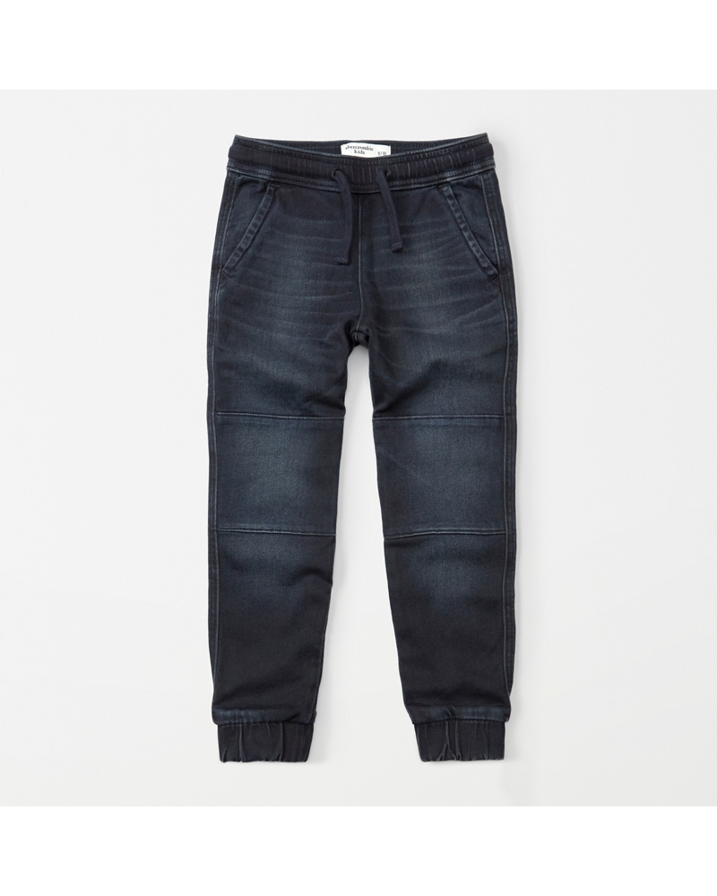 boys denim joggers | boys bottoms | Abercrombie.com