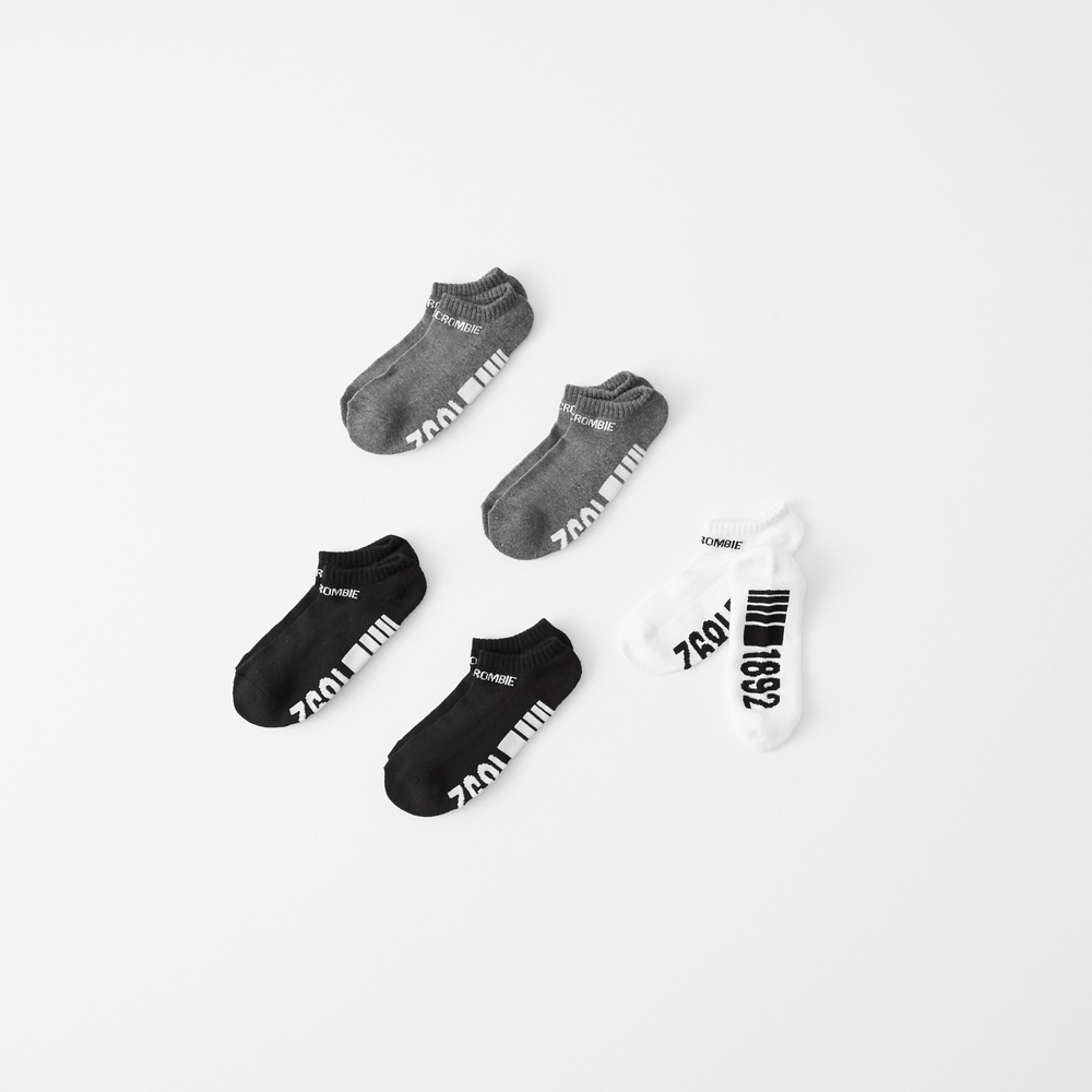 logo ankle socks set