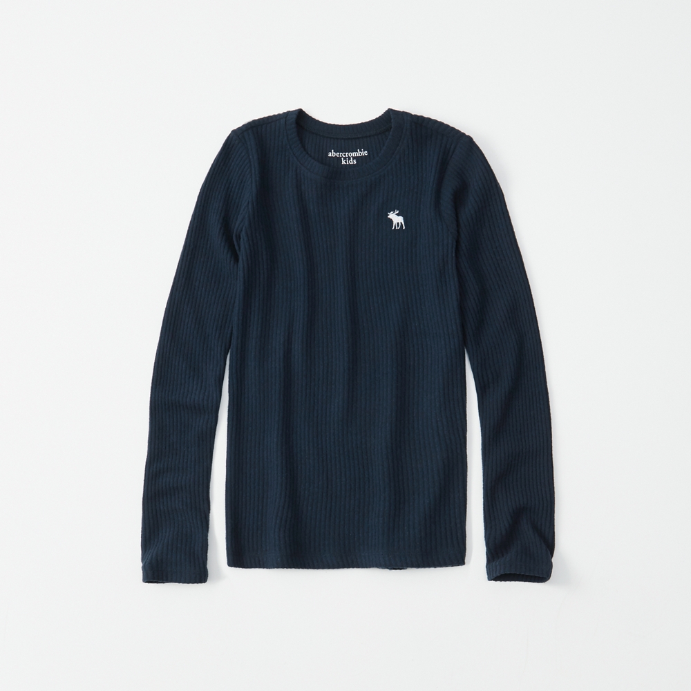 cozy ribbed crewneck tee