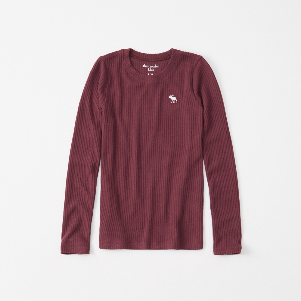 cozy ribbed crewneck tee